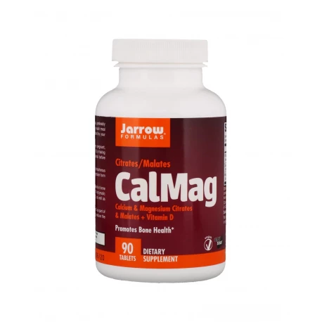 CalMag Przyswajalny Wapń i Magnez + Witamina D2 (90 tab) Jarrow Formulas