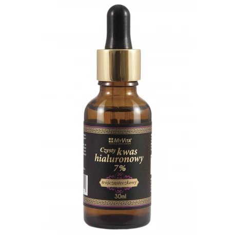 Czysty Kwas Hialuronowy 7% 30 ml trójcząsteczkowy Myvita