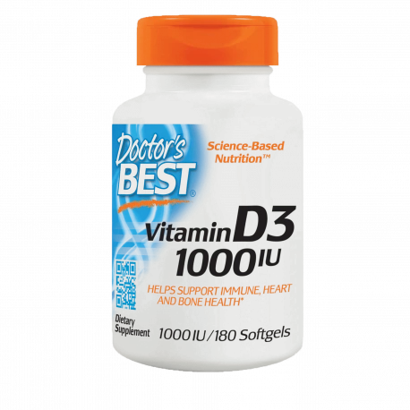 Witamina D3 1000 IU (180 kaps) Doctor's Best