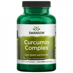 Curcumin Complex 700 mg Kurkumina + Piperyna Bioperine (120 vcaps) Swanson