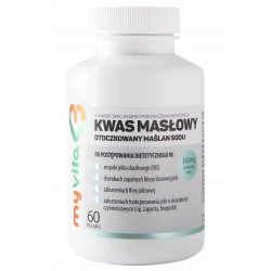 Kwas Masłowy Otoczkowany Maślan Sodu 360 mg (60 kaps) MyVita