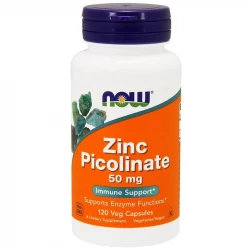 Zink Picolinate 50 mg (120 kaps) Pikolinian Cynku Now Foods