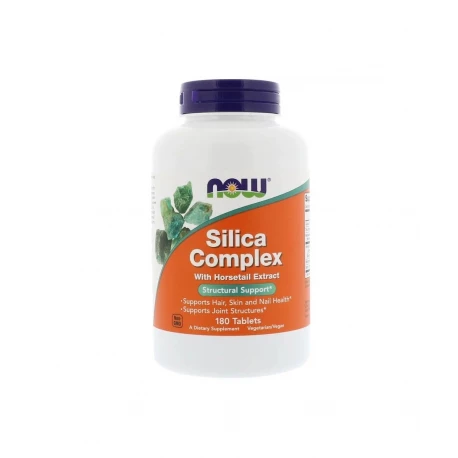 Silica Complex (180 tab) Krzem Bor Mangan Bentonit Now Foods