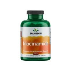 Niacyna Amid Kwasu Nikotynowego 500 mg (250 kaps) Witamina B3 Swanson