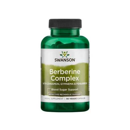 Berberyna Kompleks Berberine Complex 150 mg (90 kaps) Swanson