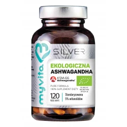 Ekologiczna Ashwagandha 200 mg (120 kaps) Silver MyVita