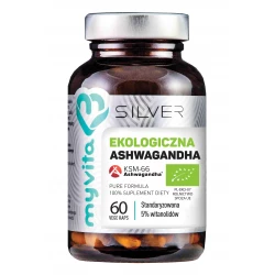 Ekologiczna Ashwagandha 200 mg (60 kaps) Silver MyVita
