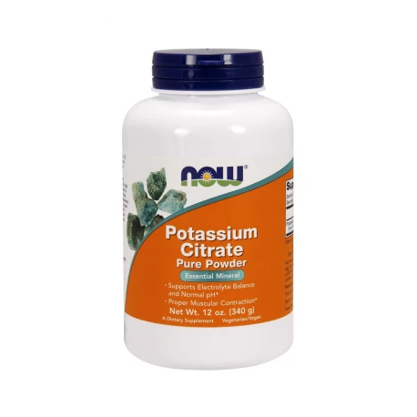 Cytrynian Potasu Potas 448 mg Proszek 340 g Now Foods