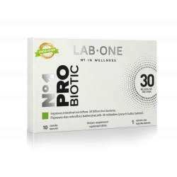 Nr 1 ProBiotic 30 mld 10 Szczepów Probiotyki (10 kaps) Lab One