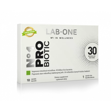 Nr 1 ProBiotic 30 mld 10 Szczepów Probiotyki (10 kaps) Lab One