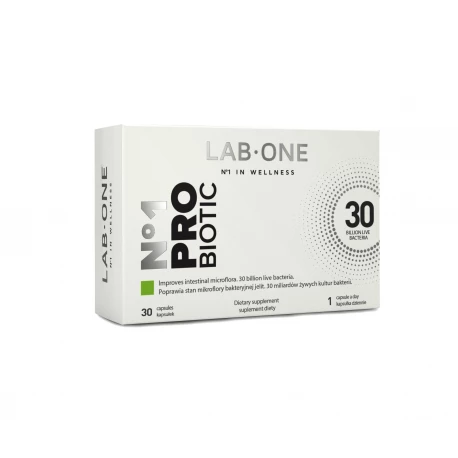 Nr 1 ProBiotic 30 mld 10 Szczepów Probiotyki (30 kaps) Lab One