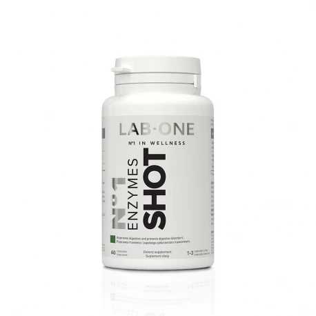Nr 1 Enzymes SHOT Enzymy Trawienne (60 kaps) Lab One