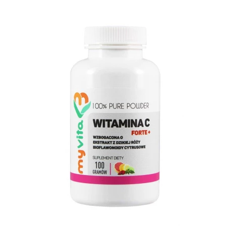 WITAMINA C PLUS Dzika Róża Bioflawonoidy 100g PROSZEK MyVita