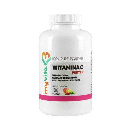 WITAMINA C PLUS Dzika Róża Bioflawonoidy 500g PROSZEK MyVita