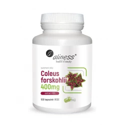 Pokrzywa Indyjska Coleus Forskohlii 10% 400 mg (100 kaps) Aliness