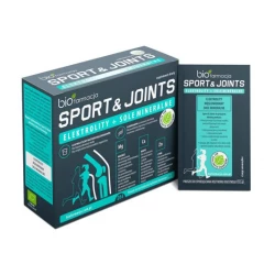 Elektrolity + Sole Mineralne Sport & Joints Glukozamina Magnez Potas Wapń Cynk (14 saszetek) Biofarmacja