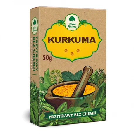 Kurkuma Przyprawa 50 g Bez Chemii Dary Natury