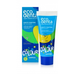 Pasta do Zębów Przeciwpróchnicy Dla Dzieci Kolorowa Niespodzianka 75 ml ECODENTA