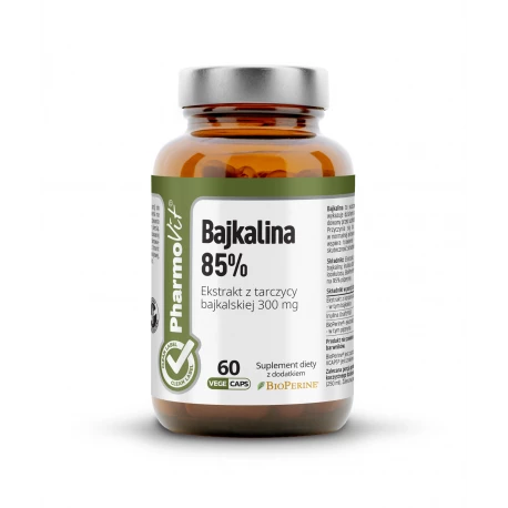 Bajkalina 85% Tarczyca Bajkalska Ekstrakt 300 mg (60 kaps) CLEAN Pharmovit