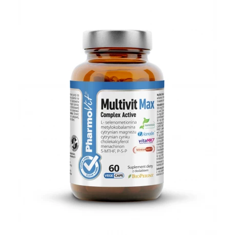 Multivit Max Complex Active Kompleks Witamin i Minerałów (60 kaps) CLEAN Pharmovit