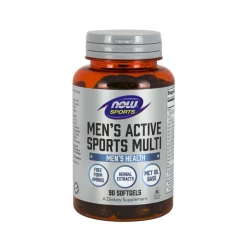 Men\'s Active Sports Multi (90 sg) Zestaw Witamin i Minerałów dla Aktywnych Mężczyzn Now Foods