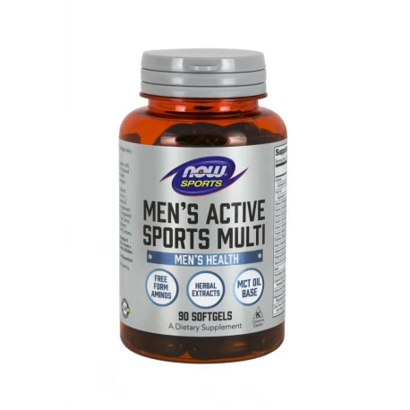 Men\'s Active Sports Multi (90 sg) Zestaw Witamin i Minerałów dla Aktywnych Mężczyzn Now Foods