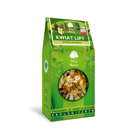 Kwiat Lipy EKO 100% Lipa Herbatka Ekologiczna 30 g Dary Natury