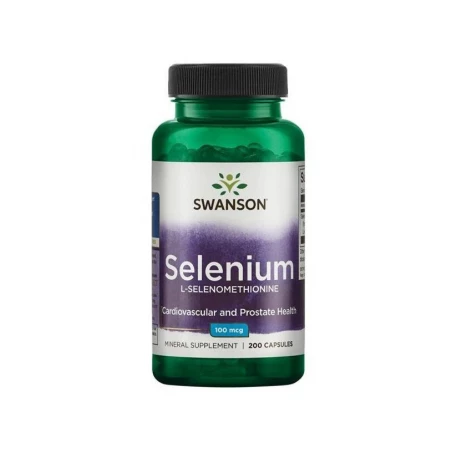 Selen 100 mcg (200 kaps) Selenometionina Swanson