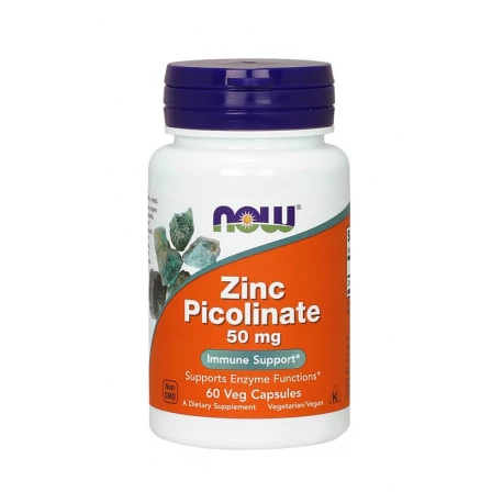 Zinc Picolinate 50 mg (60 kaps) Pikolinian Cynku Now Foods