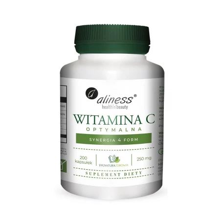 Witamina C Optymalna Synergia 4 Form (200 kaps) SygnaturaZdrowia Aliness