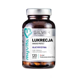 Lukrecja Immuno Protect 250 mg Glicyryzyna Odporność (120 kaps) Silver MyVita