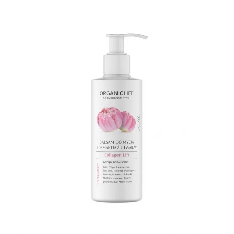 Collagen Lift Balsam Do Mycia i Demakijażu Twarzy Kwiat Lotosu 200 g Organic Life