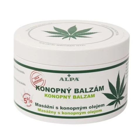 Balsam Konopny Rozgrzewający do Masażu z Mentolem 250 ml Alpa