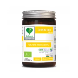 Chrom BIO 100 mcg Naturalne źródło Chromu (100 tab) BeOrganic