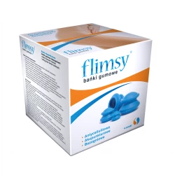 Bańki Chińskie Gumowe do Akupunktury Masażu Bezogniowe (4 szt) Cellulit FLIMSY Aura Herbals
