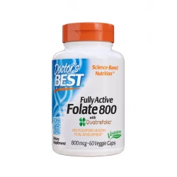 Fully Active Folate 800 mcg Quatrefolic (60 kaps) Kwas foliowy Doctor's Best