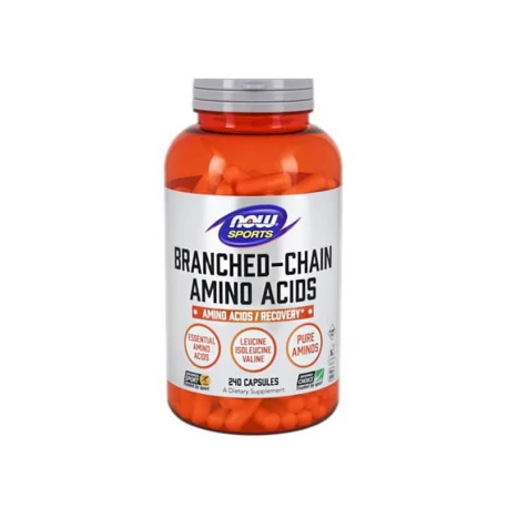 BCAA Aminokwasy Egzogenne - Leucyna Izoleucyna Walina Regeneracja (240 kaps) Now Sports