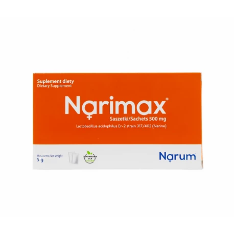 Probiotyk Narum Sachets 500 mg w Saszetkach (10 szt) Lactobacillus Na żołądek jelita Narine