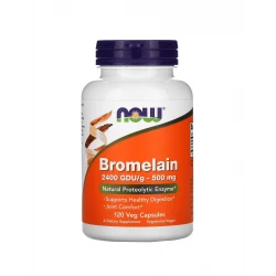 Bromelain Bromelaina 500 mg Enzymy Trawienne (120 kaps) Now Foods