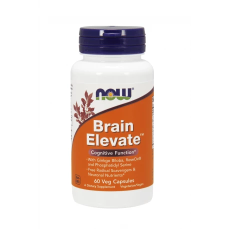 Brain Elevate Poprawa Funkcji Mózgu (60 kaps) Now Foods