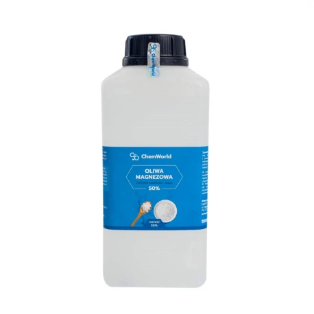 Oliwa Magnezowa 50% Chlorek Magnezu Sześciowodny 1000 ml (1 L) ChemWorld