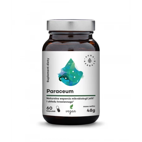 Paraceum Naturalne Wsparcie Mikroflory Jelit i Układu Trawiennego (60 vege kaps) Aura Herbals
