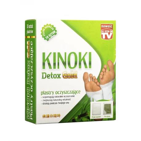 Plastry Oczyszczające Oryginalne Kinoki Detox Gold - 10 sztuk