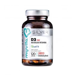 Witamina D3 MAX 4000 IU (120 kaps) Naturalna Silver Myvita