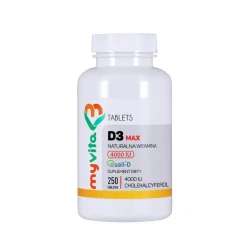Witamina D3 MAX 4000 IU Naturalna (250 tab) MyVita