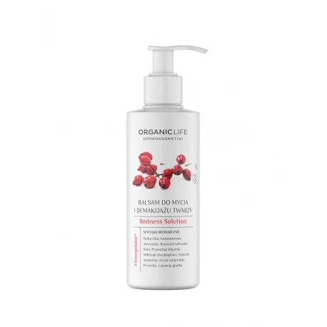 Balsam do Mycia i Demakijażu Twarzy Cera Naczynkowa 200 g Redness Solution Organic Life