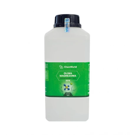 Oliwa Magnezowa 50% Siarczan Magnezu Sól Epsom Gorzka 1000 ml ChemWorld