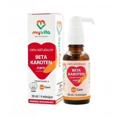 Beta Karoten Forte 30 ml w płynie krople MyVita