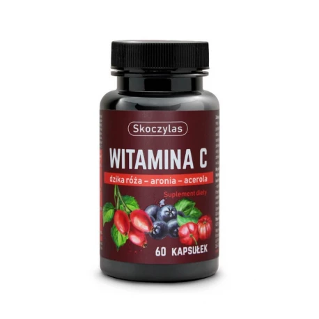Witamina C Trio Dzika Róża Aronia Acerola (60 kaps) Skoczylas