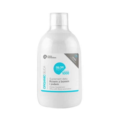 SILOR+B+J ORGANIC Krzem Organiczny + Bor + Jod 500 ml Invex Remedies